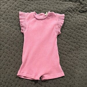 Kate Quinn Ribbed Ruffle One Piece